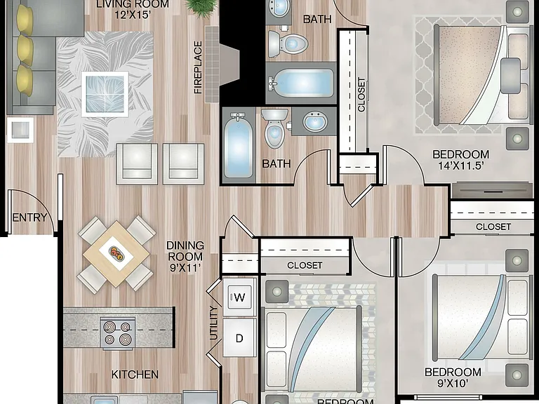 1097 square feet 1097 square feet
