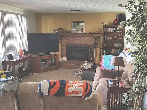 Lower living area, patio door to the left
