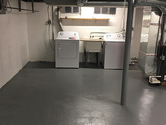 Basement laundry and clean living space