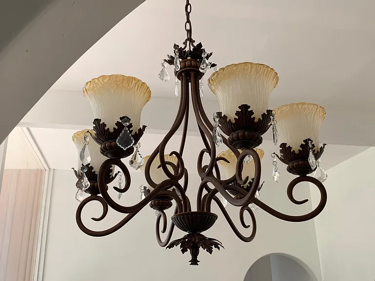 Chandelier at entrance #1