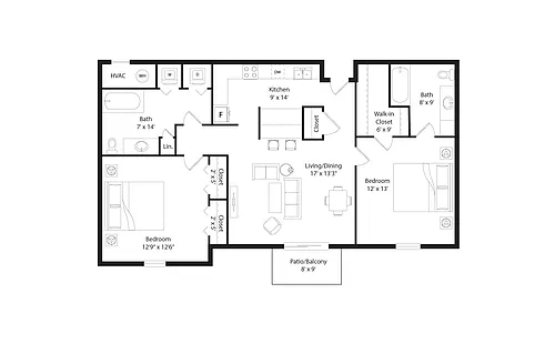 Floor plan B2R