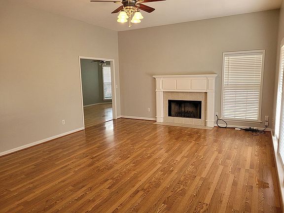 Wood burning fireplace