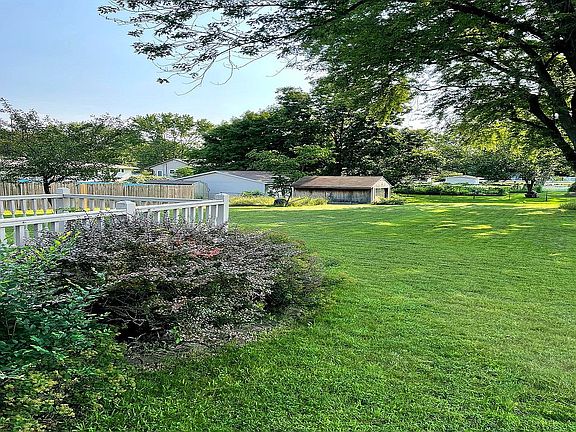 Huge back yard with deck