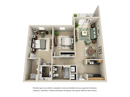 Floor plan Model B2