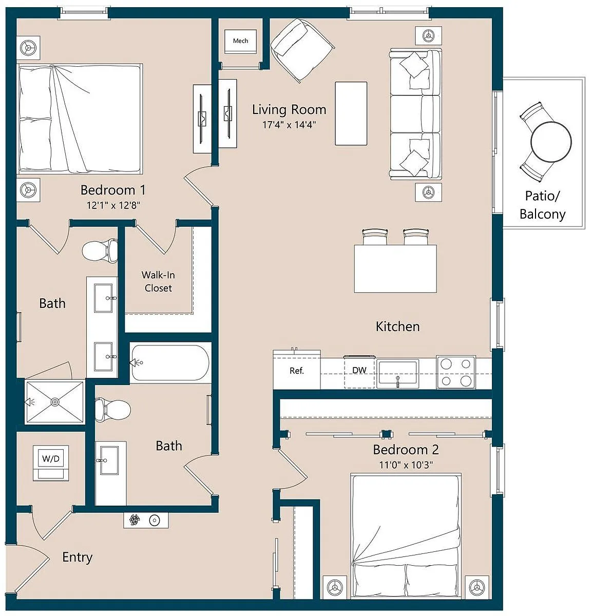 Floor plan B7