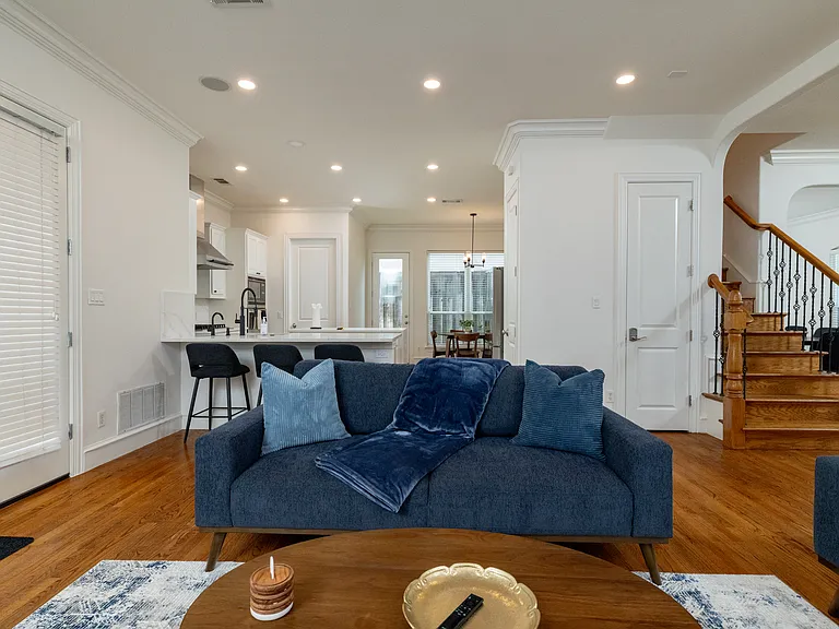 Spacious main floor view from the comfortable seating area.
