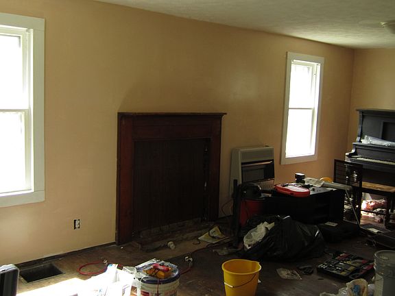 Living Room With Fireplace