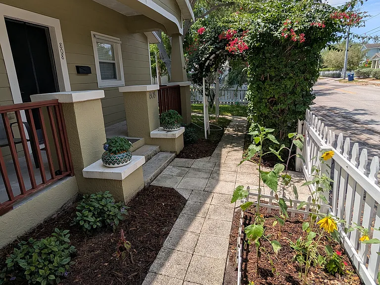 Front Exterior with Fenced Yard