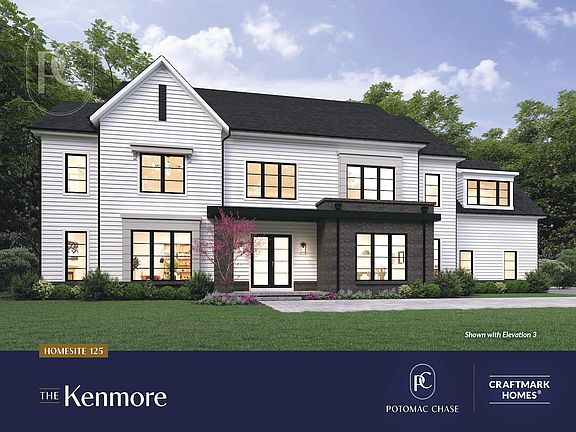 The Kenmore Floor Plan, 4 BR, 4 BA, 3-Car Garage, Single Family Homes by Craftmark Homes