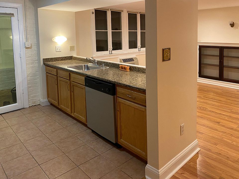 Kitchen open to living and dining space