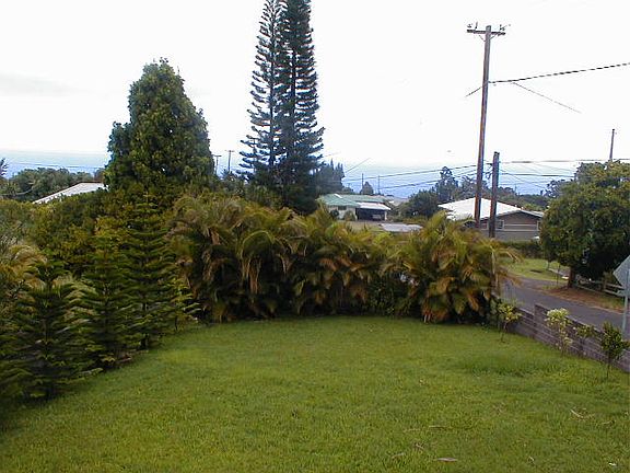Lower yard and ocean view