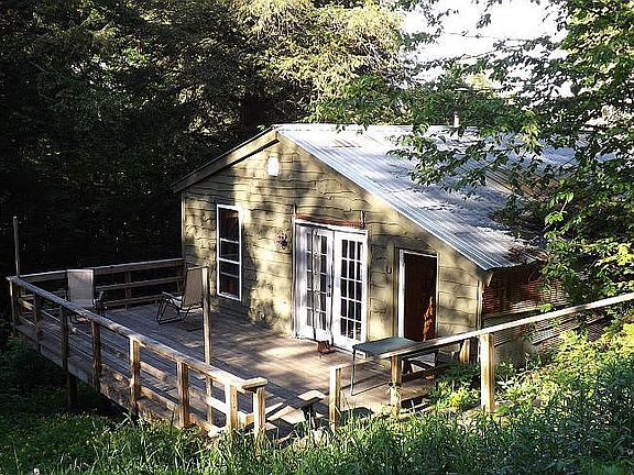 Cabin Deck with Woods View