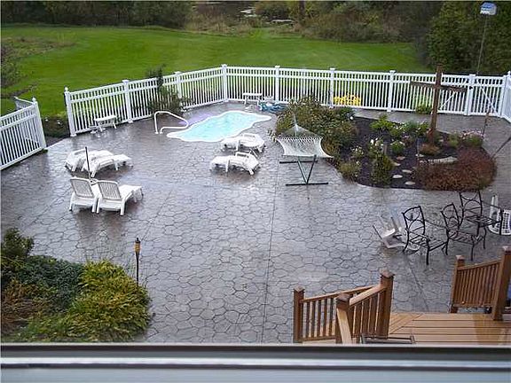 3500 stamped concrete/pool