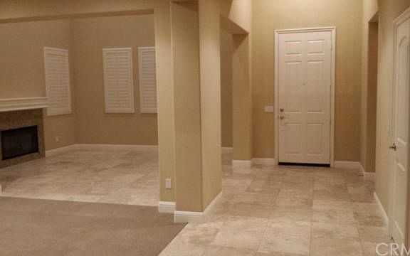 Entry with Travertine floors