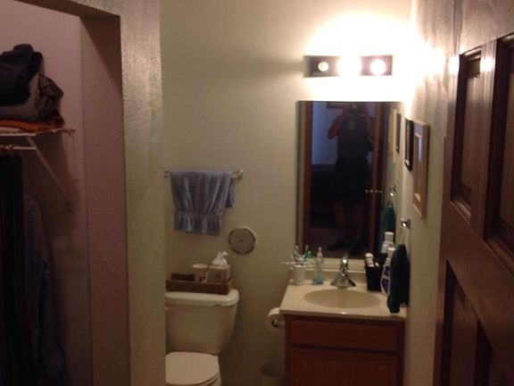 Master bath with the walk-in to the left.