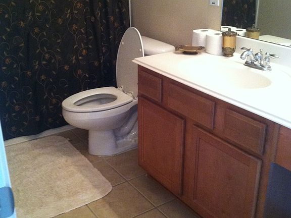 Master bath has huge tub