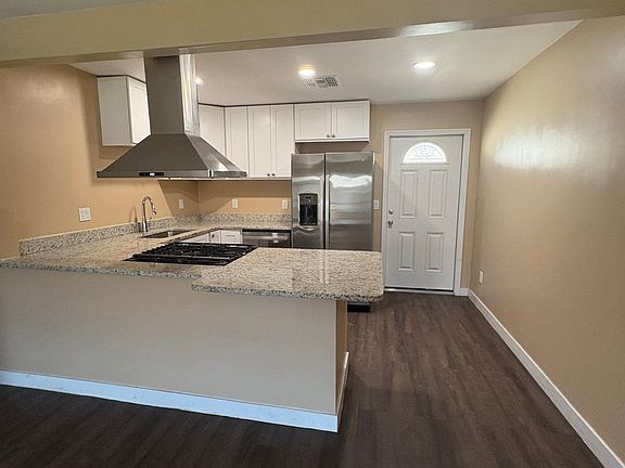 Kitchen and back door view