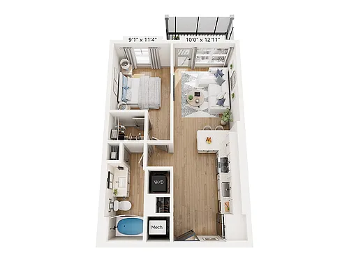 Floor plan A01