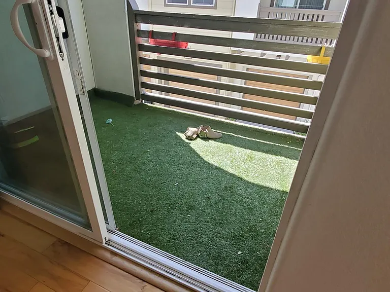 Patio with artificial turf