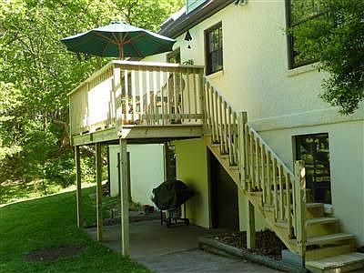 New deck above patio