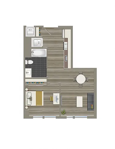 Floor plan 1-B