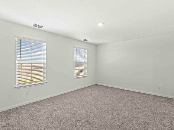 Master bedroom with two windows