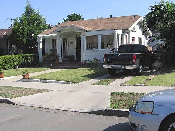 The House from the street, notice the off-street parking