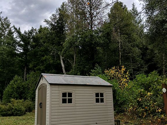 Shed and rear lot line.