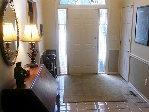 Warm, inviting front foyer.