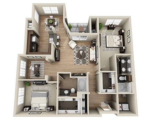 Floor plan Plan L (B2AD)