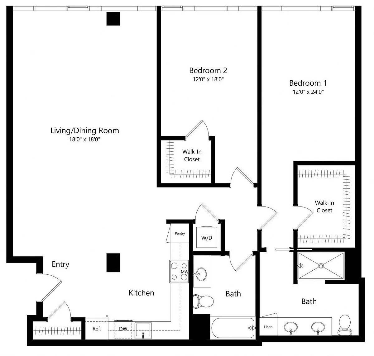 Floor plan 2E-1