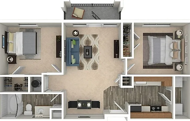 B1 3D Floorplan B1 3D Floorplan