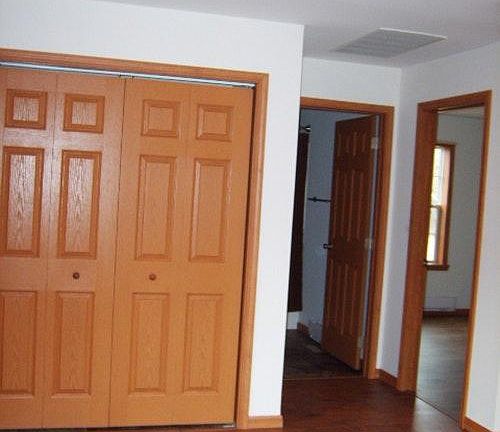 Living room with closet for washer dryer