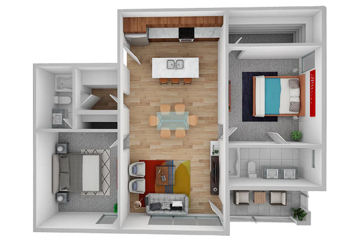 Floor plan 2 Bedroom