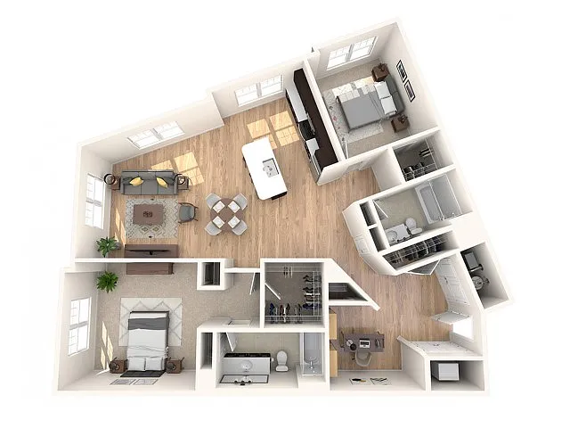 Floor plan B2 Den Dexter 2