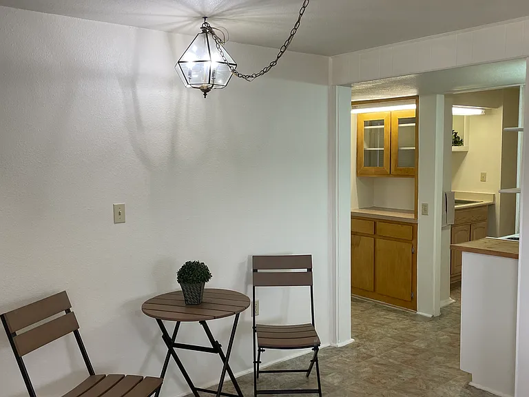 dining space and kitchen