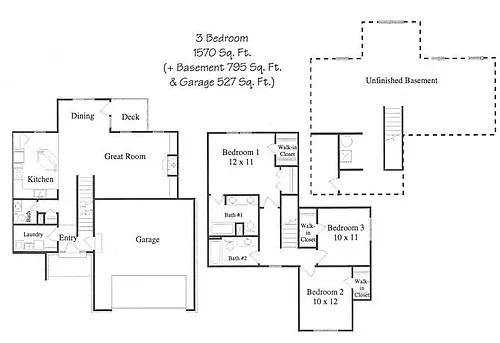 Floor plan The Ponderosa