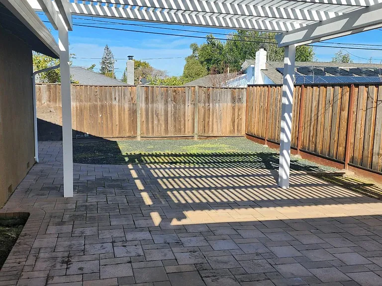 Backyard porch patio