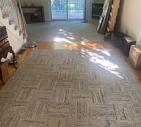 Dining area and sliding glass door to the back patio.