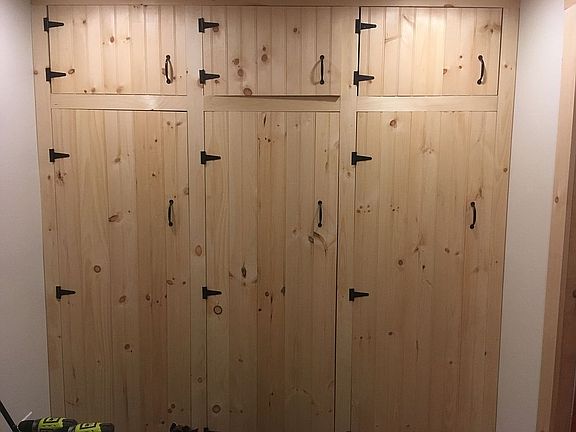 Mudroom closets.