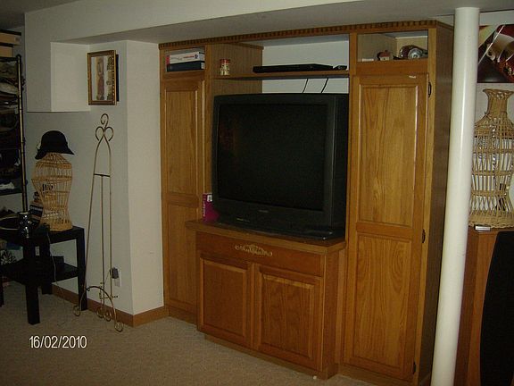 built-in entertainment center