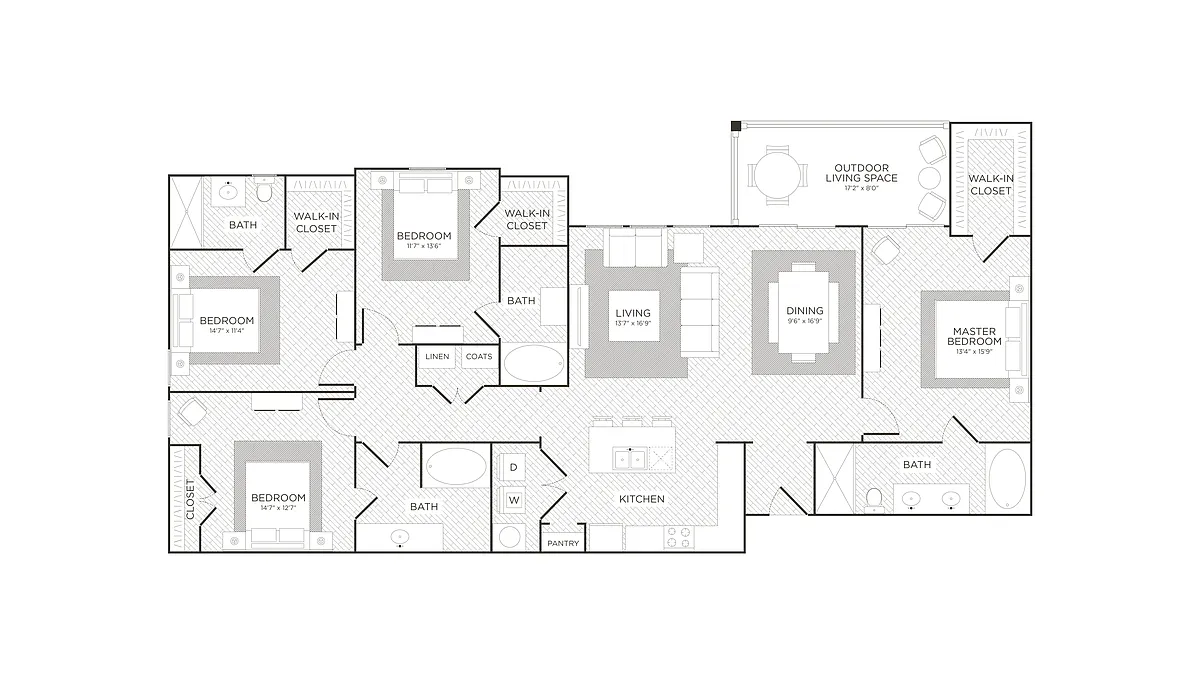 Floor plan D1-Twill