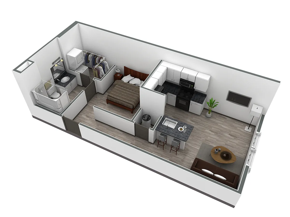 Floor plan Studio Horizon Overlook