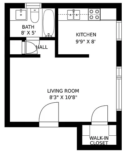 Floor plan Studio