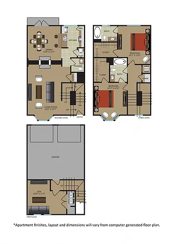 Floor plan B3T-Rhodes