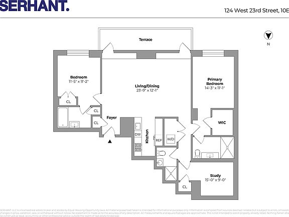 2nd image of 124 W 23rd St APT 10B