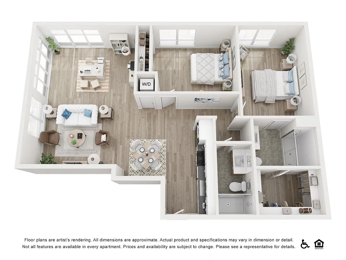 Floor plan LC-2x2