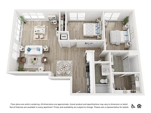 Floor plan LC-2x2
