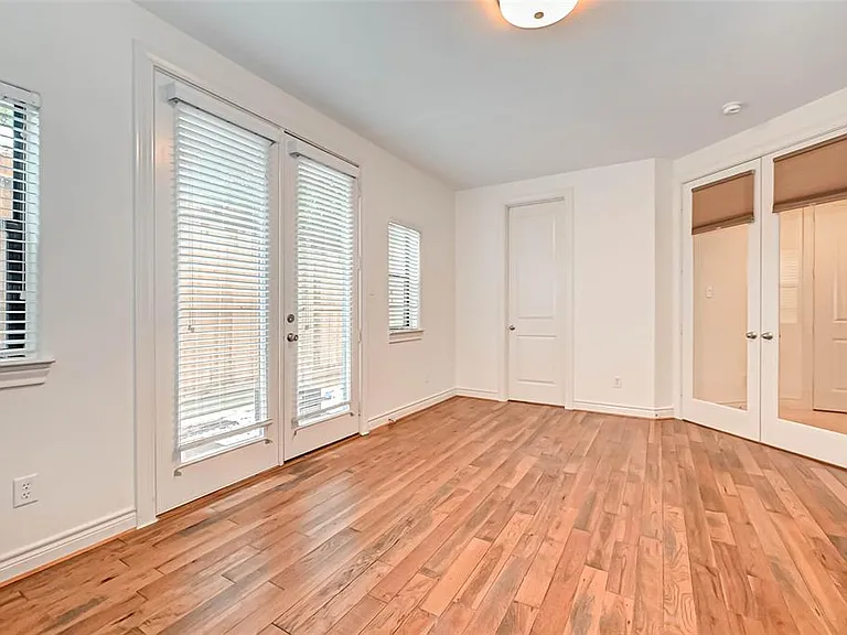 1st floor bedroom; backyard door