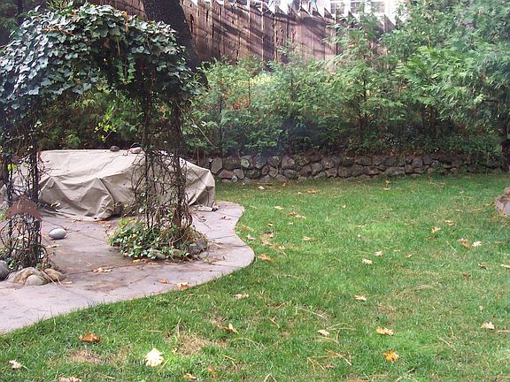 Front yard-stamped concrete